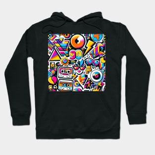 Retro 90s Vibe - Vintage Style Fashion Tee Hoodie